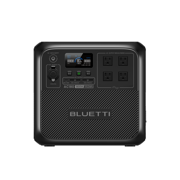 BLUETTI AC180 大容量ポータブル電源 | 防災推奨・専門家推奨 |1152Wh、1800W