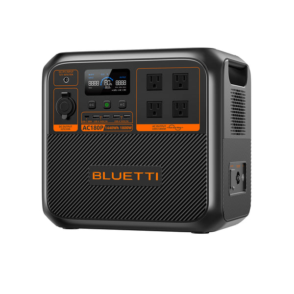 BLUETTI AC180P 大容量ポータブル電源 | 防災推奨・キャンプ |1440Wh ...