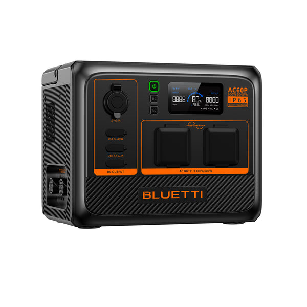 BLUETTIAC60P 小型ポータブル電源 | 防水・防塵モデル |504Wh、600W