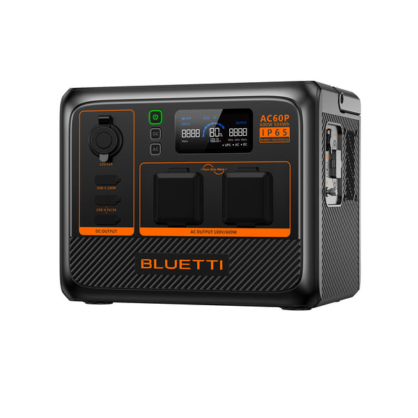 BLUETTIAC60P 小型ポータブル電源 | 防水・防塵モデル - BLUETTI