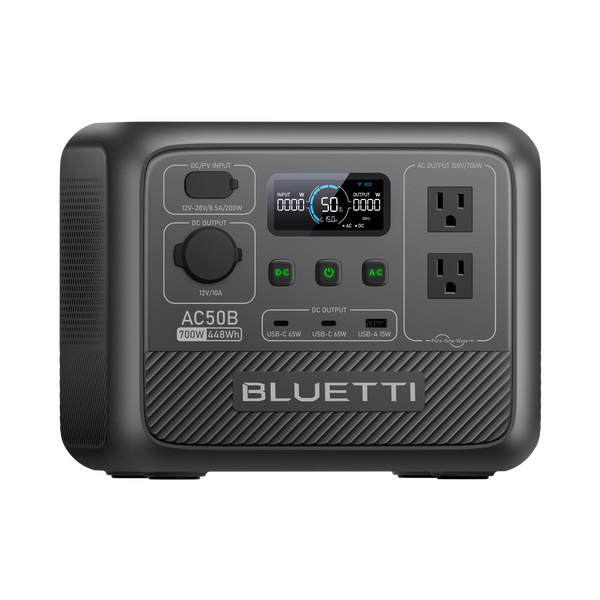 BLUETTI AC50B 小型ポータブル電源 | 防災推奨・車中泊・キャンプ |448Wh、700W ブルーティ