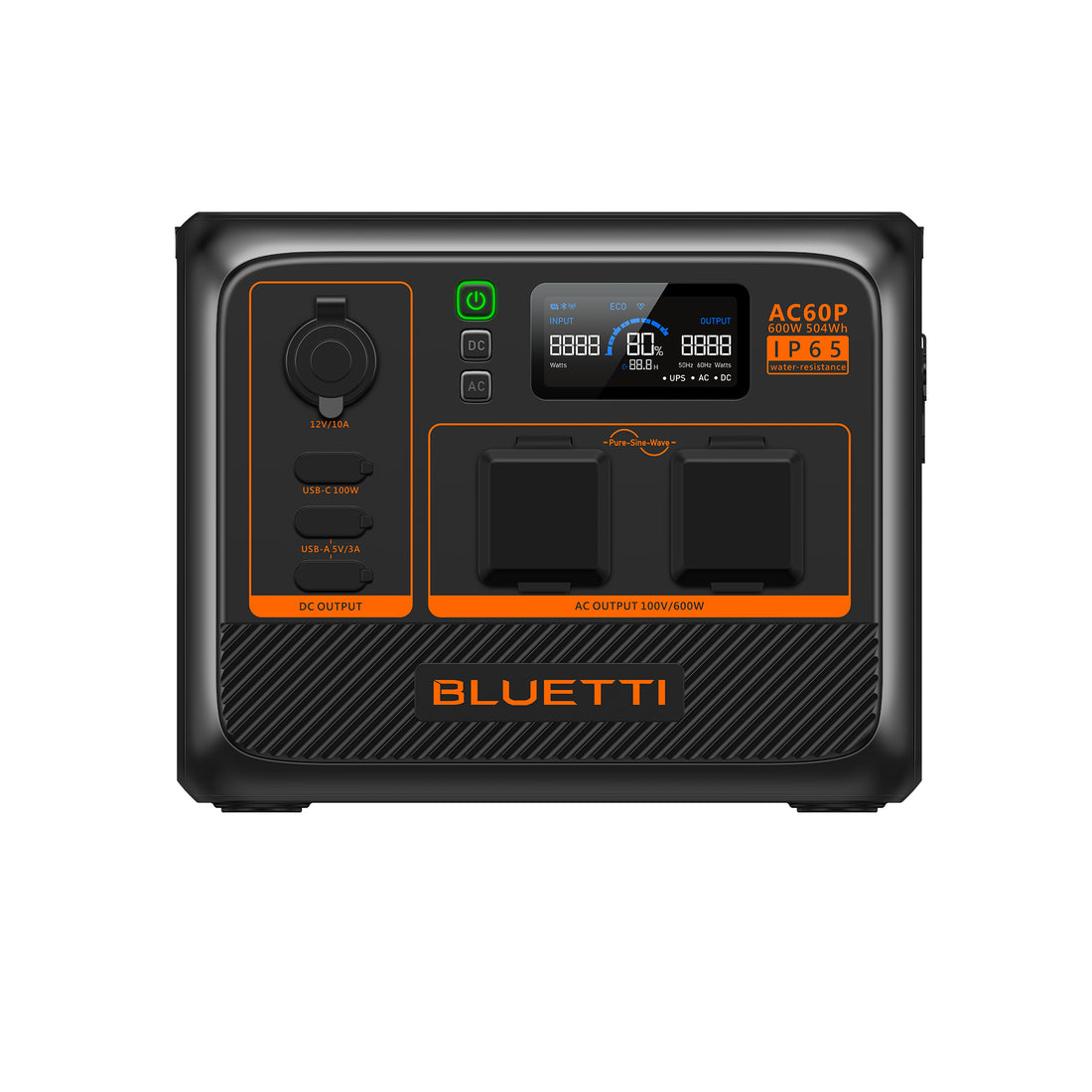 BLUETTIAC60P 小型ポータブル電源 | 防水・防塵モデル |504Wh、600W 
